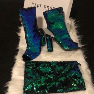 Multi color sequin Heels